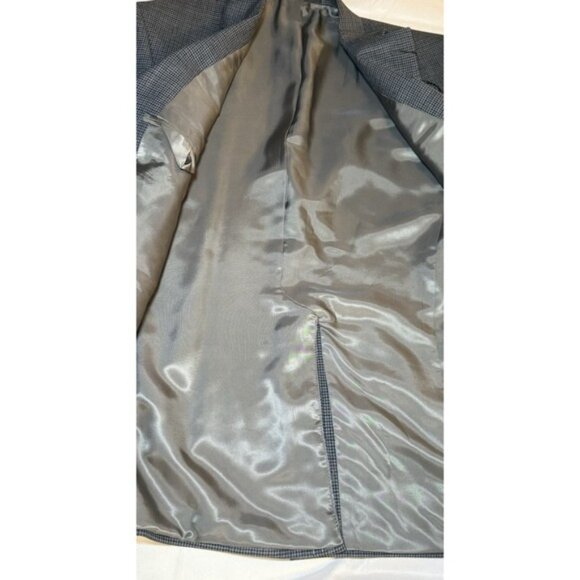 Lauren Ralph Lauren Houndstooth Blazer Sport Coat Men's 44R Charcoal 100% Wool - Picture 10 of 13